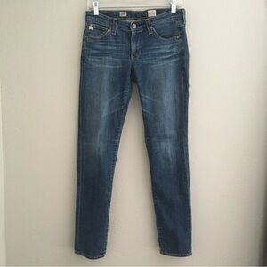Women's AG Adriano Goldschmied Stilt Cigarette Blue Jeans Size 27 Regular